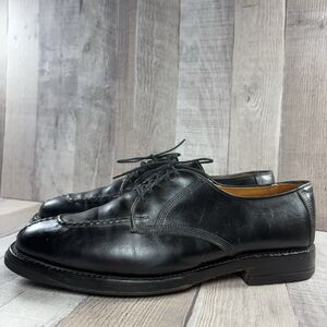 Allen Edmonds Dellwood Mens Size 9 Derby Dress Shoes Leather Oxford Vibram Black